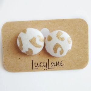 Women Button Earrings